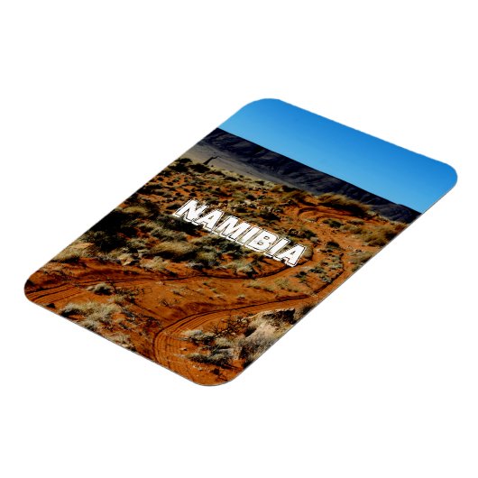 Namibië Tirool Namib woestijnlandschap Rode bodem Magneet (Linkerzijde)