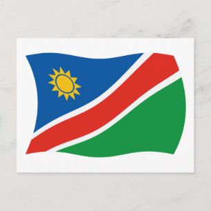 Namibië Vlag Ansichtkaart Briefkaart
