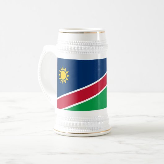 Namibië vlag bierpul (Voorkant links)