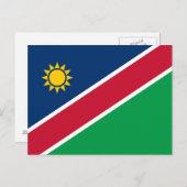 Namibië vlag briefkaart (Voorkant / Achterkant)
