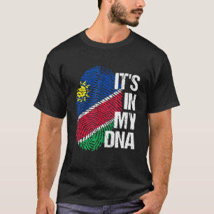 Namibië vlag Dna Roots Heritage Pride Home Vacatio T-shirt