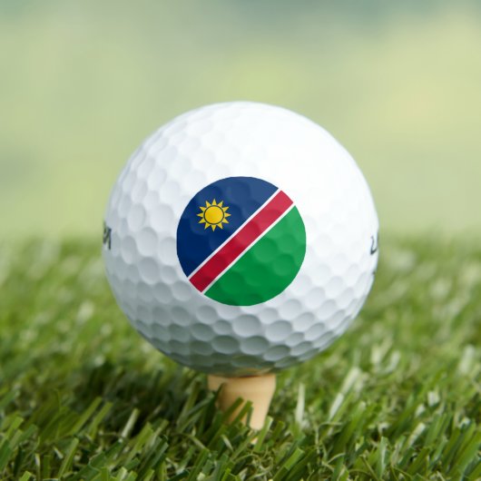 Namibië vlag golfballen (Insitu Shirt)