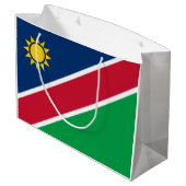 Namibië vlag groot cadeauzakje (Achterkant Gekanteld)