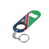 Namibië vlag mini flessenopener (Achterkant Gekanteld)