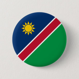Namibië vlag ronde button 5,7 cm