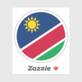 Namibië Vlag Ronde Sticker (Vel)