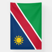 Namibië vlag spandoek (Verticaal)
