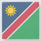 Namibië vlag stenen onderzetter (Voorkant)