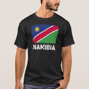Namibië vlag steunt Namibische volksmatige Mannen T-shirt