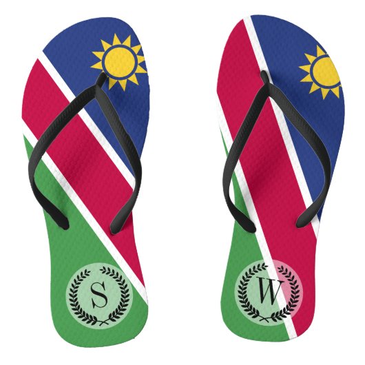 Namibië vlag teenslippers (Voetbed)