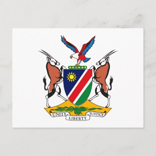 Namibië Wapenmunt Briefkaart (Voorkant)