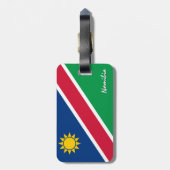 Namibische Bagagelabels, patriottische Namibische Bagagelabel (Achterkant verticaal)