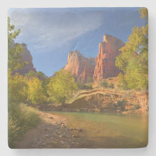 namiddag in Zion National Park Stenen Onderzetter