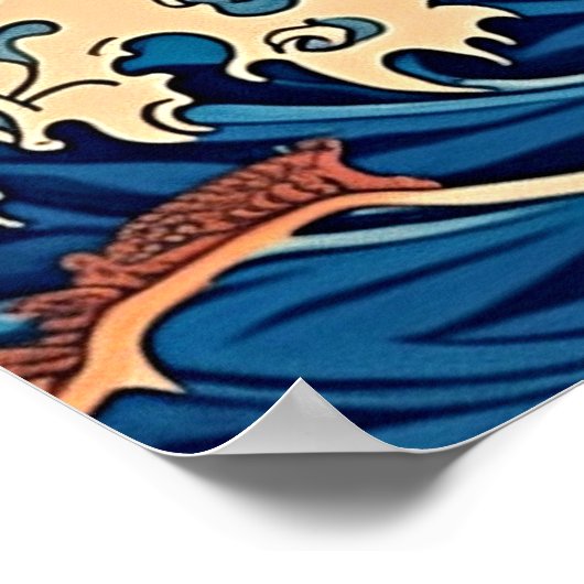 Nami's Wave: Retro Elegance Poster