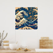 Nami's Wave: Retro Elegance Poster (Keuken)