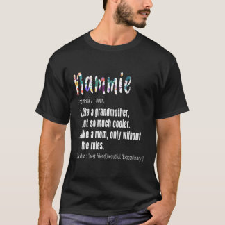 Nammie Definitie Moederdag & Verjaardagscadeau Gra T-shirt