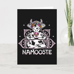 Namooste Mediterende Koe Yoga Meditatie Namaste Kaart