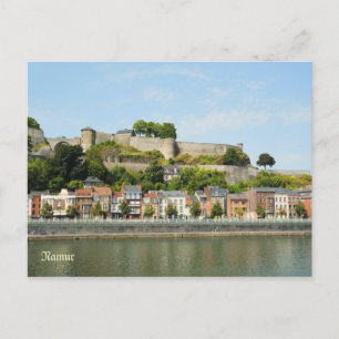 Namur, België vanuit de rivier Maas Briefkaart