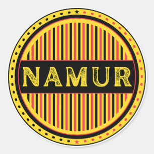 Namur City Pride Embleem – Belgische identiteit Ronde Sticker