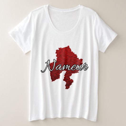 Namur Grote Maat T-shirt (Design voorkant)