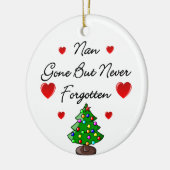 Nan Ceramic Memorial Kerstmis Ornament (Links)
