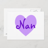 Nan in het Paars Briefkaart (Voorkant / Achterkant)