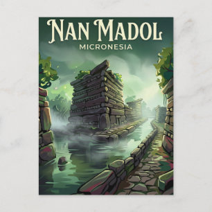 Nan Madol Micronesië Briefkaart