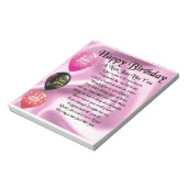 Nan Poem - Happy Birthday Notitieblok (Gedraaid)