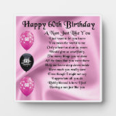Nan Poem Plaque - 60e anniversaire (Devant)