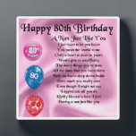 Nan Poem Plaque  -  80th Birthday<br><div class="desc">A great gift for a special nan on her 80th birthday</div>
