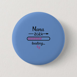 Nana 2024 Opladen Zwangerschap Grootmoeder Geboort Ronde Button 5,7 Cm