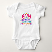 Nana a attendu Body bébé coloré (Devant)