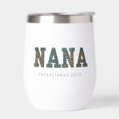 Nana année customisée - Mug à café fleuri tendance (Gauche)