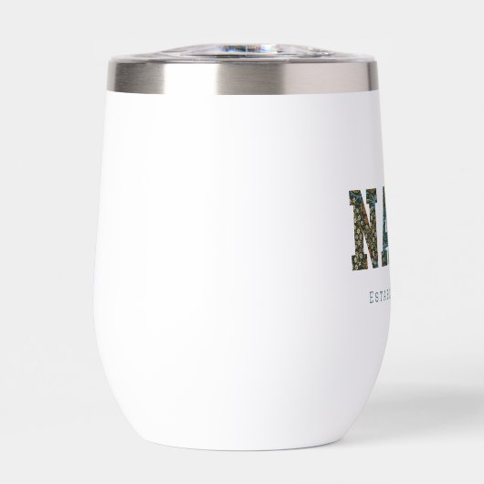 Nana année customisée - Mug à café fleuri tendance (Avant)