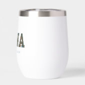 Nana année customisée - Mug à café fleuri tendance (Arrière)