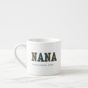 Nana année customisée - Mug à café fleuri tendance