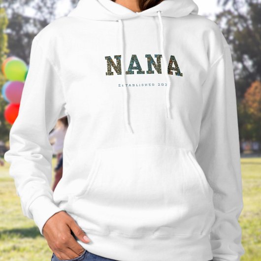 Nana année customisée - sweat - shirt à capuche lé