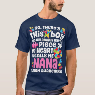 Nana Autism voor mannen jongens jongens meisjes Ki T-shirt