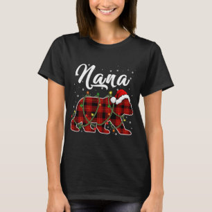 Nana Beer Xmas Red Pset Matching Family Kerstmis T-shirt