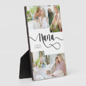 Nana Calligraphie 4 Photo Tabletop Plaque (Côté)