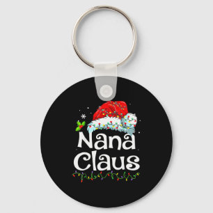 Nana Claus Kerst Pyjama Familie Matching Kerstmis Sleutelhanger