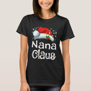 Nana Claus Kerstmis Kerstman Matching Familie Kers T-shirt
