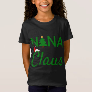 Nana Claus - Papa Claus Baby Claus Mama Claus Paj T-shirt