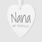 Nana Date Établie Ornement Acrylique (devant)