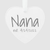 Nana Date Établie Ornement Acrylique (devant)