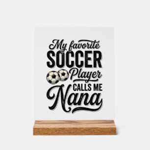 Nana de foot tenue vintage gravure famille joueur