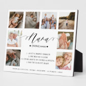 Nana Definition Script Photo Collage Keepomwille Fotoplaat (Zijkant)