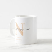 Nana Elegant Script Monogram Koffiemok (Voorkant links)