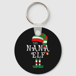 Nana Elf Family Kerstmis Matching Pajamas Group X Sleutelhanger