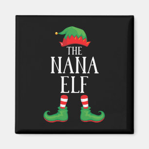 Nana Elf Matching Group Xmas Funny Family Christma Magneet